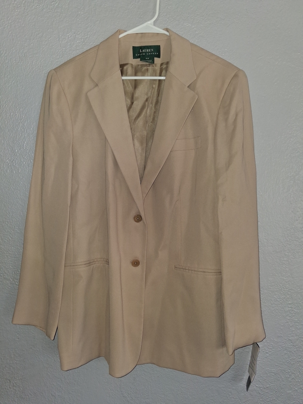 Lauren Ralph Lauren NWT 2 Button Neutral-Tone Women's Blazer Jacket 16W